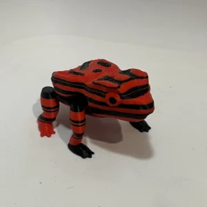 Rana saltarina articulada impresa en 3D